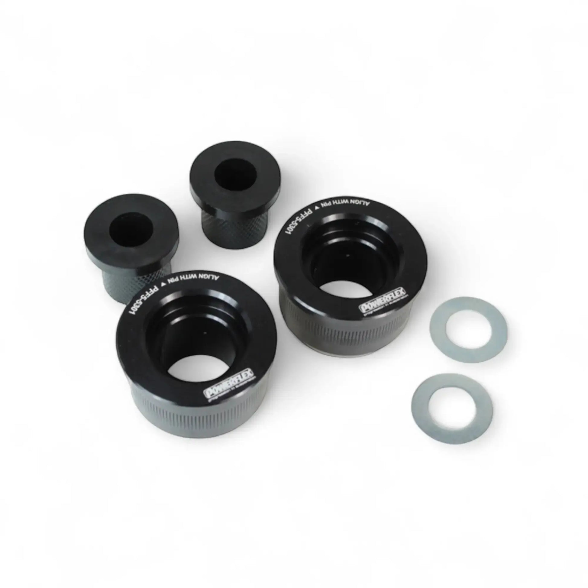 Powerflex Buchsen Querlenker hinten VA mit Aluminiumaußenschale für BMW E30 inkl. M3 Powerflex