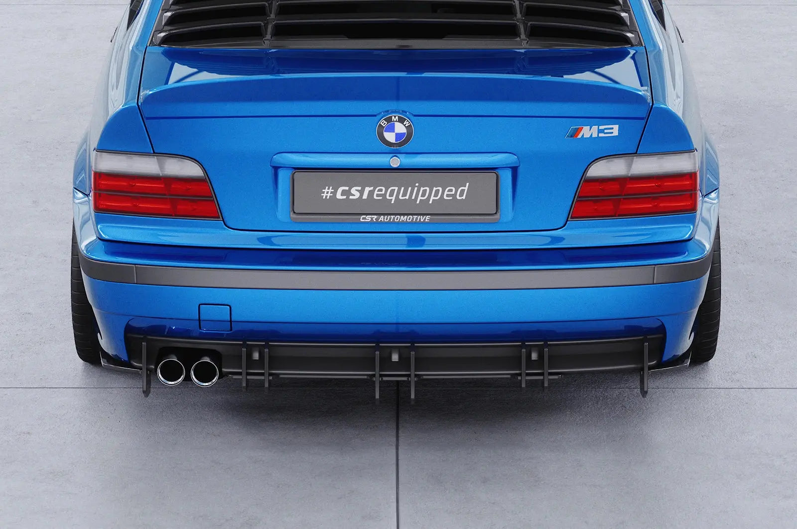 Racing Diffusor / Heckansatz für BMW 3er E36 M-Paket CSR