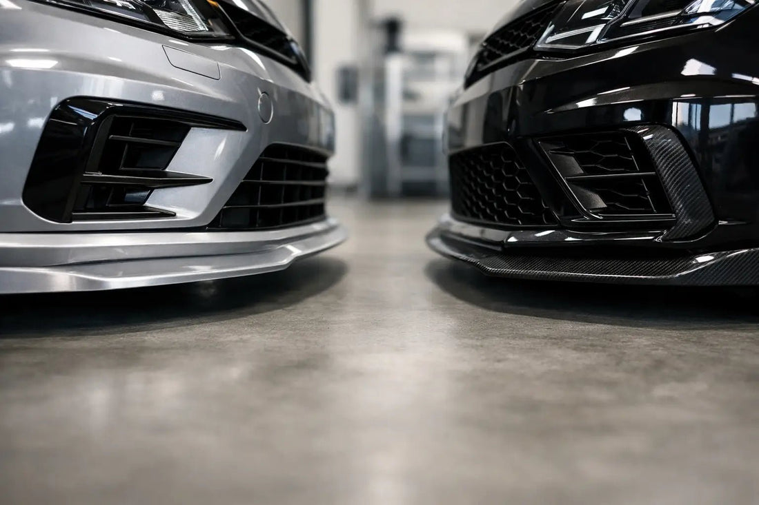 Aluminium oder Carbon Frontsplitter: Was passt? - WEHRAN MOTORSPORT