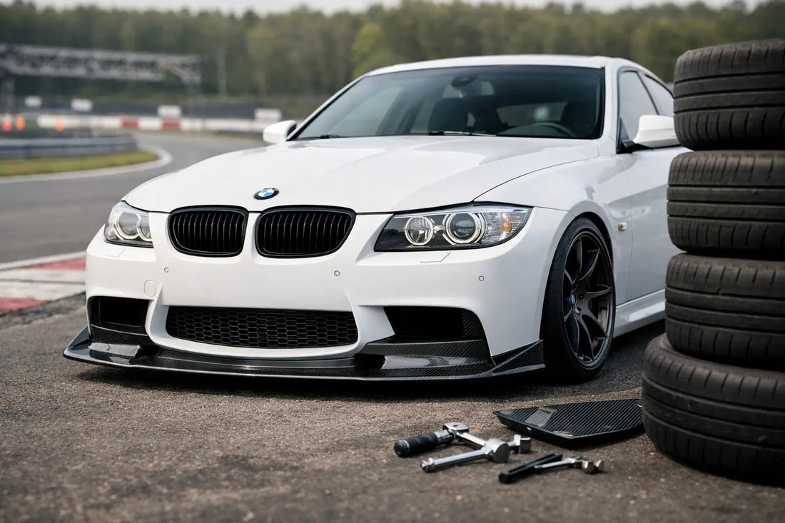 E90 Frontsplitter richtig abstimmen für Trackdays - WEHRAN MOTORSPORT