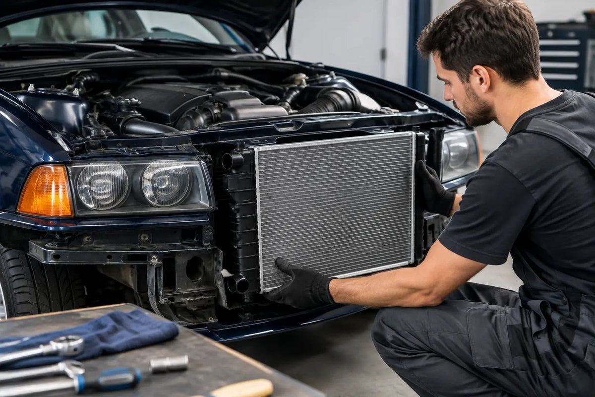 Motorkühler für BMW E36 richtig einbauen - WEHRAN MOTORSPORT