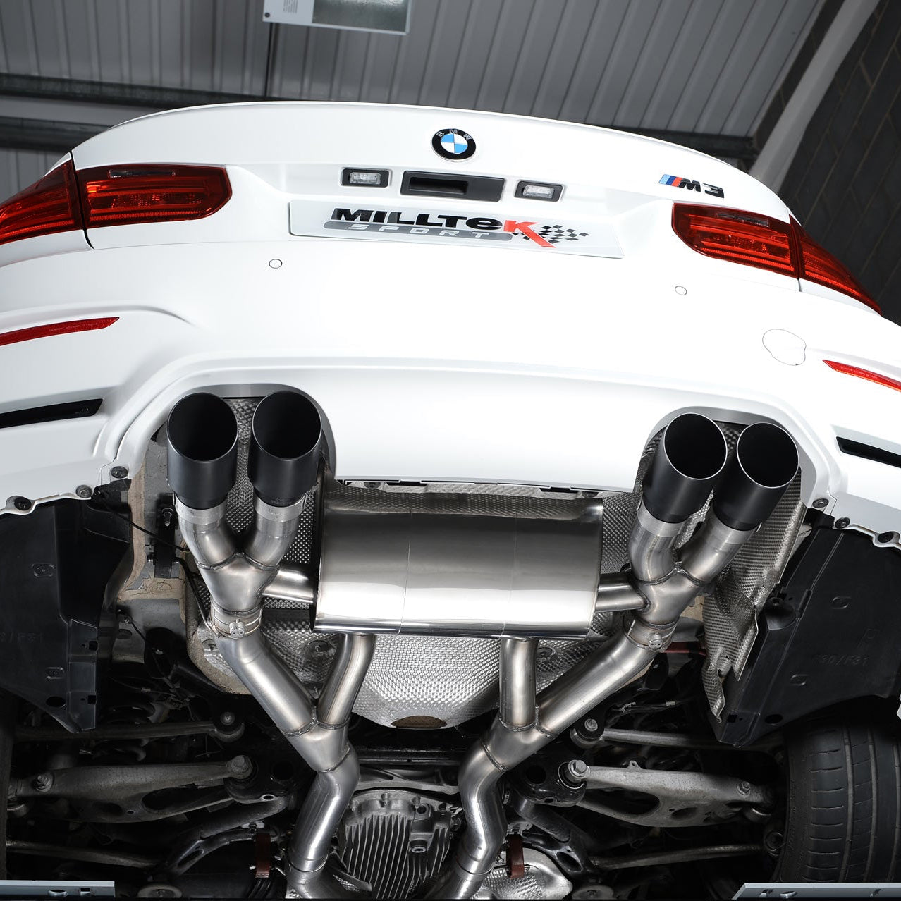 MILLTEK Sport Abgasanlage passend für BMW M3 M4 F80 F82 F83 (OHNE OPF)