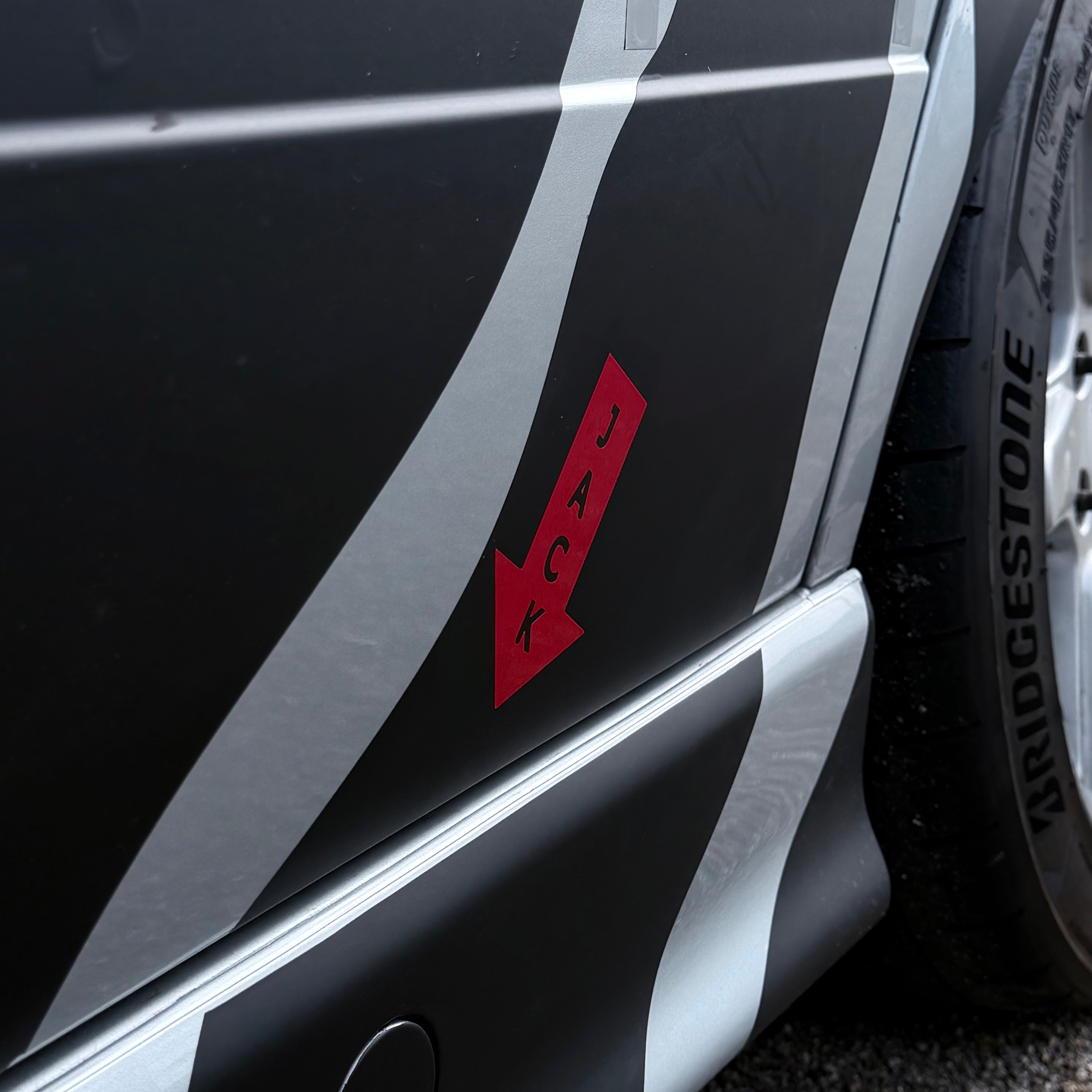 Jackpoint Sticker Wagenheber Markierung 2er-Set