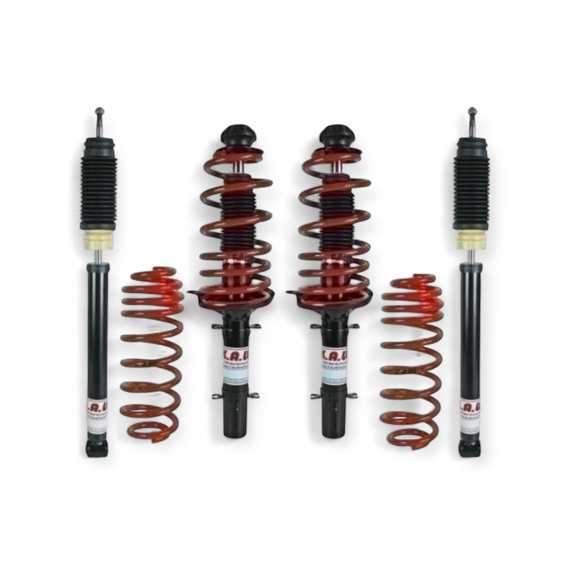 K.A.W. PlusKit Sportfahrwerk VA 80mm HA 50mm für BMW 3er E36