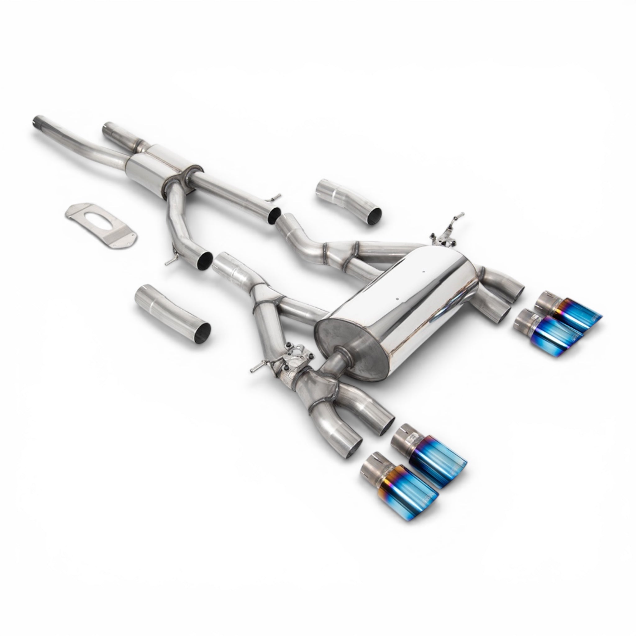 MILLTEK Sport Abgasanlage passend für BMW M3 M4 F80 F82 F83 (mit OPF)