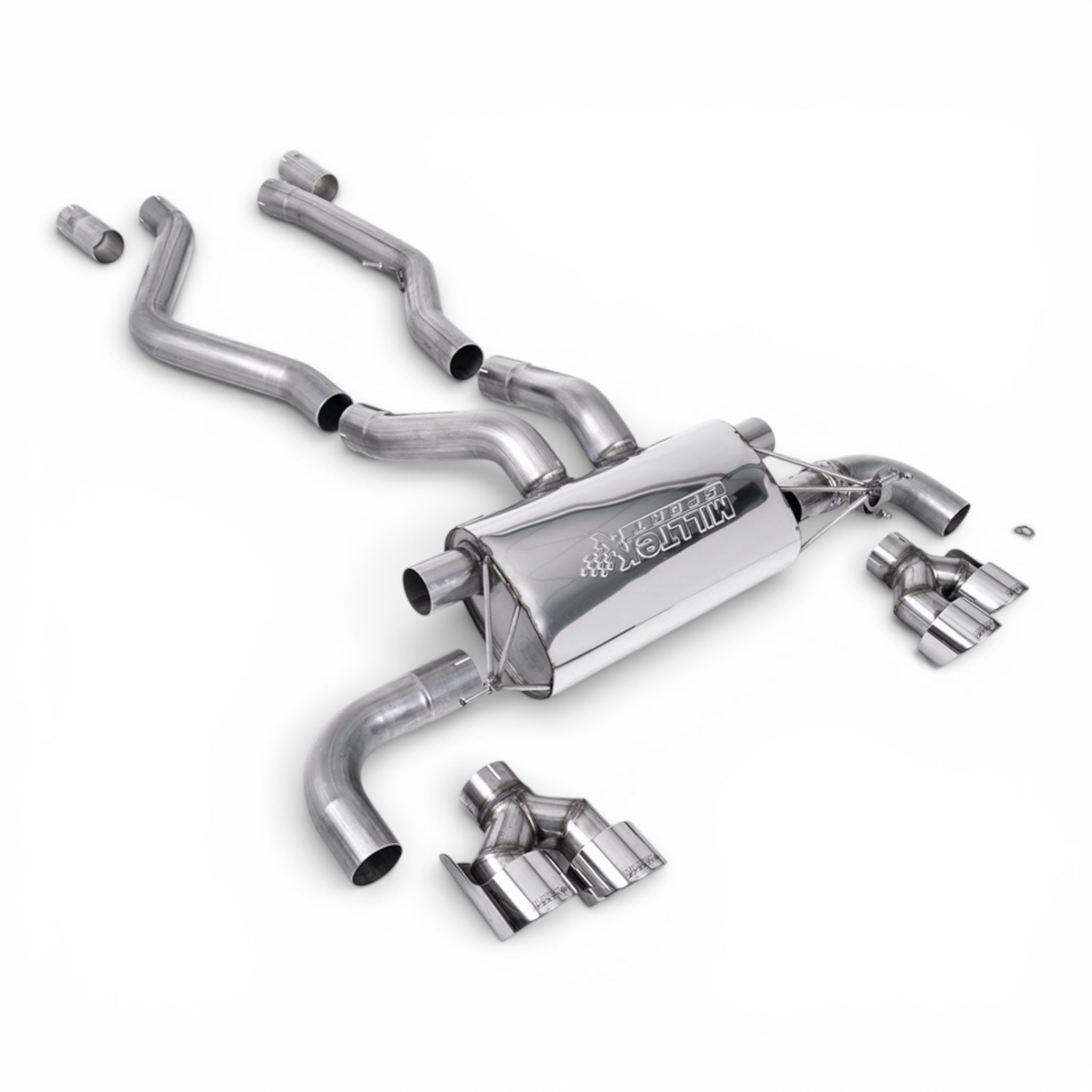 MILLTEK Sport Abgasanlage passend für BMW 3er G20 G21 M340i XDrive (mit OPF)