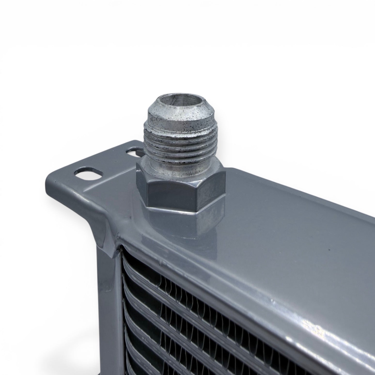 Aluminium Motorsport - Ölkühler mit 13 Kühlreihen (AN10) Silber - WEHRAN MOTORSPORT