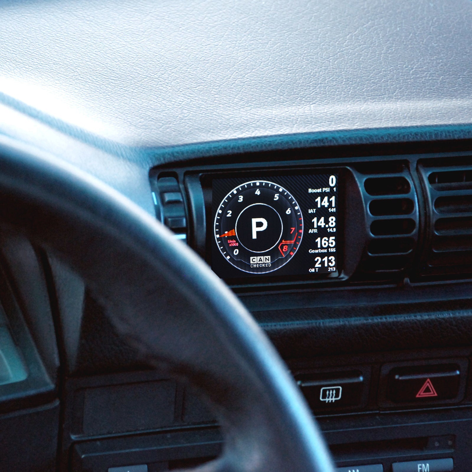 CANchecked Digitaldisplay passend für BMW E30 Lüftungsgitter - WEHRAN MOTORSPORT