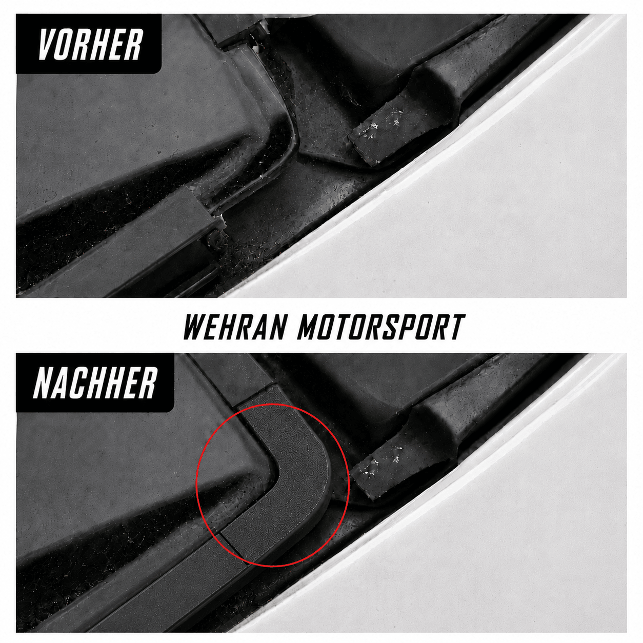 Dichtungsecken Heckscheibe passend für BMW E36 E39 – 2er-Set Reparatursatz - WEHRAN MOTORSPORT