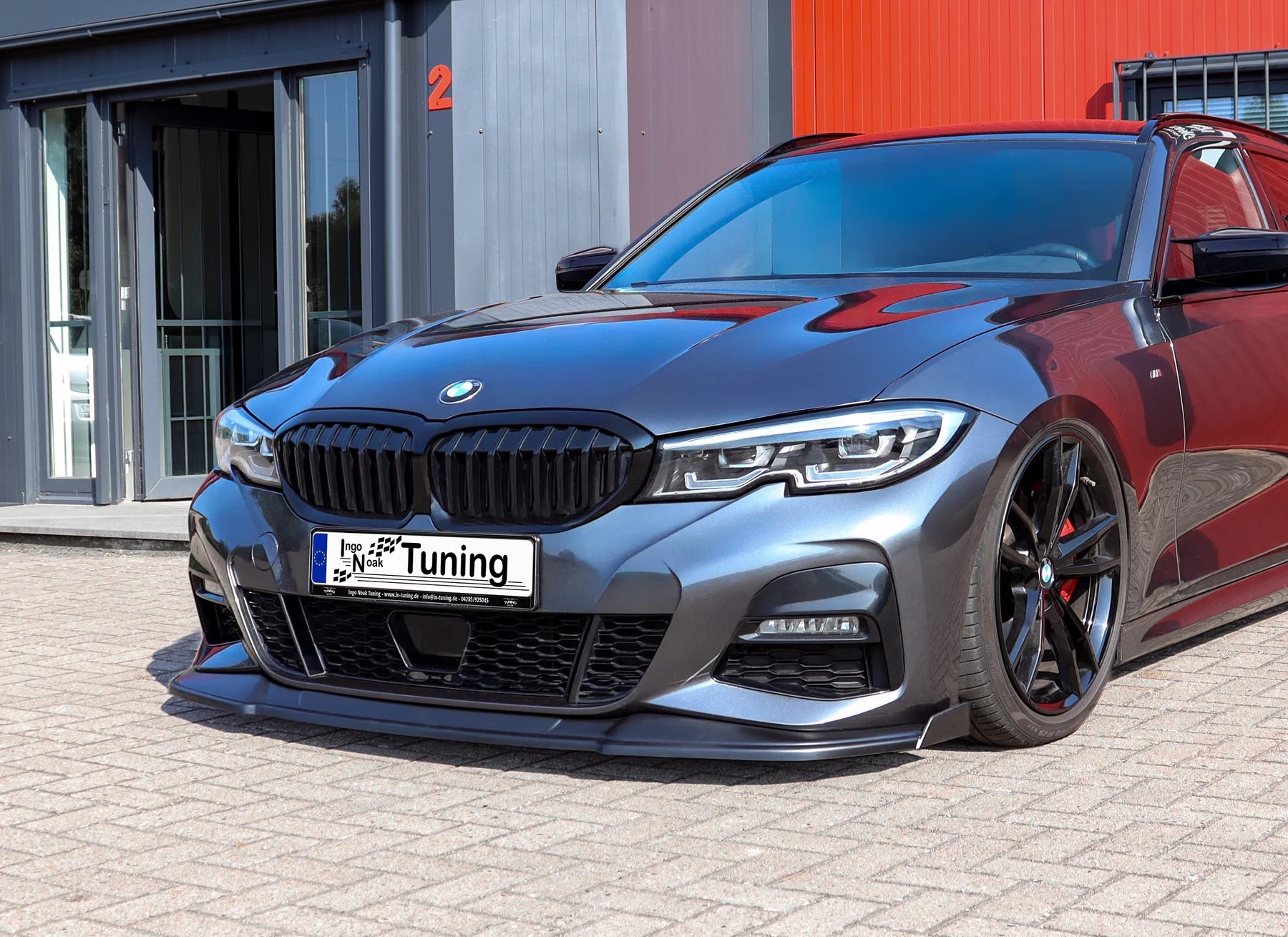 Frontspoiler Cuplippe mit Wings passend für BMW 3er G20 G21 Limousine Touring M - Paket - WEHRAN MOTORSPORT
