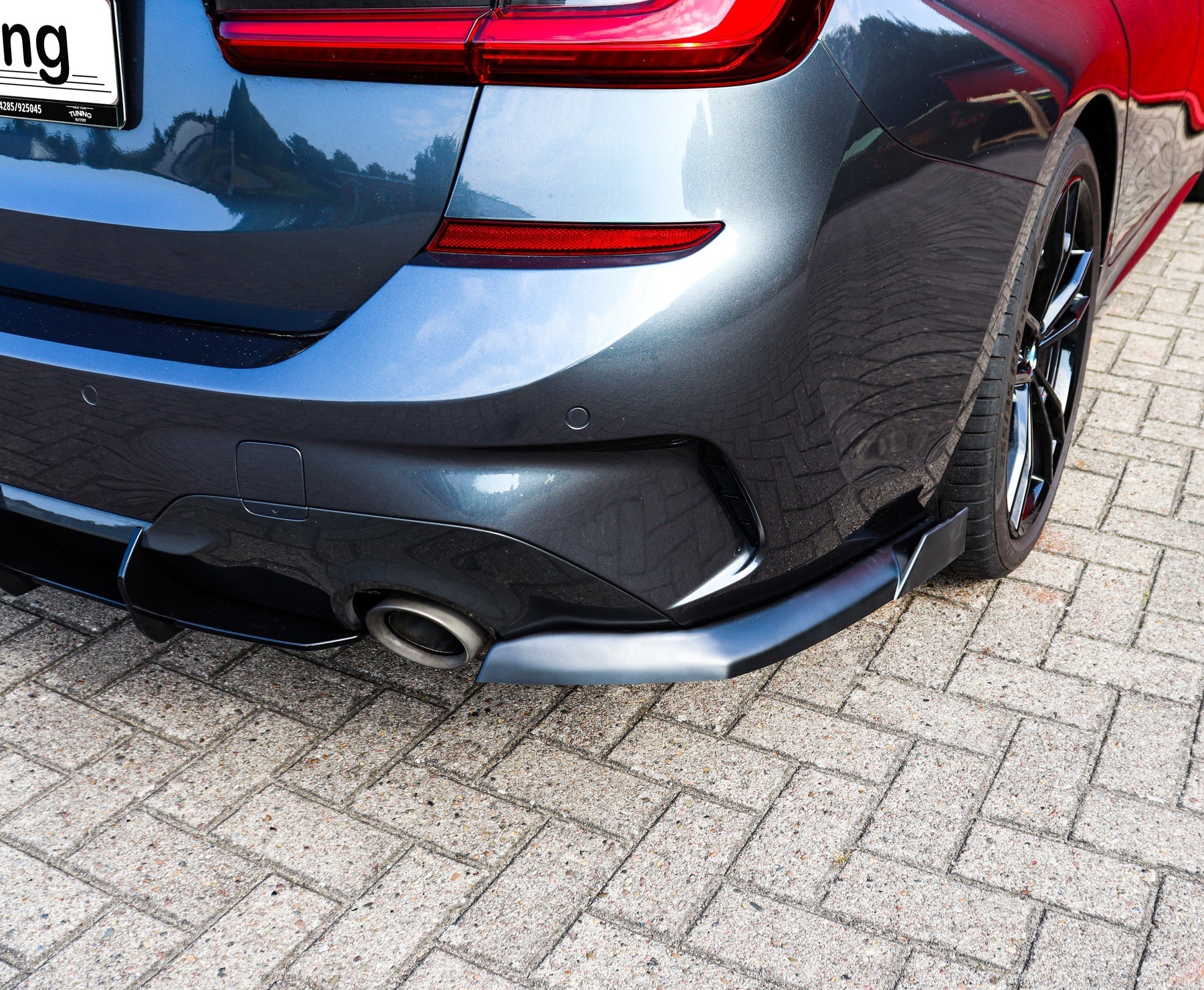 Heckansatz Flaps Seitenteile mit Wing passend für BMW 3er G20 G21 Limousine Touring M - Paket - WEHRAN MOTORSPORT