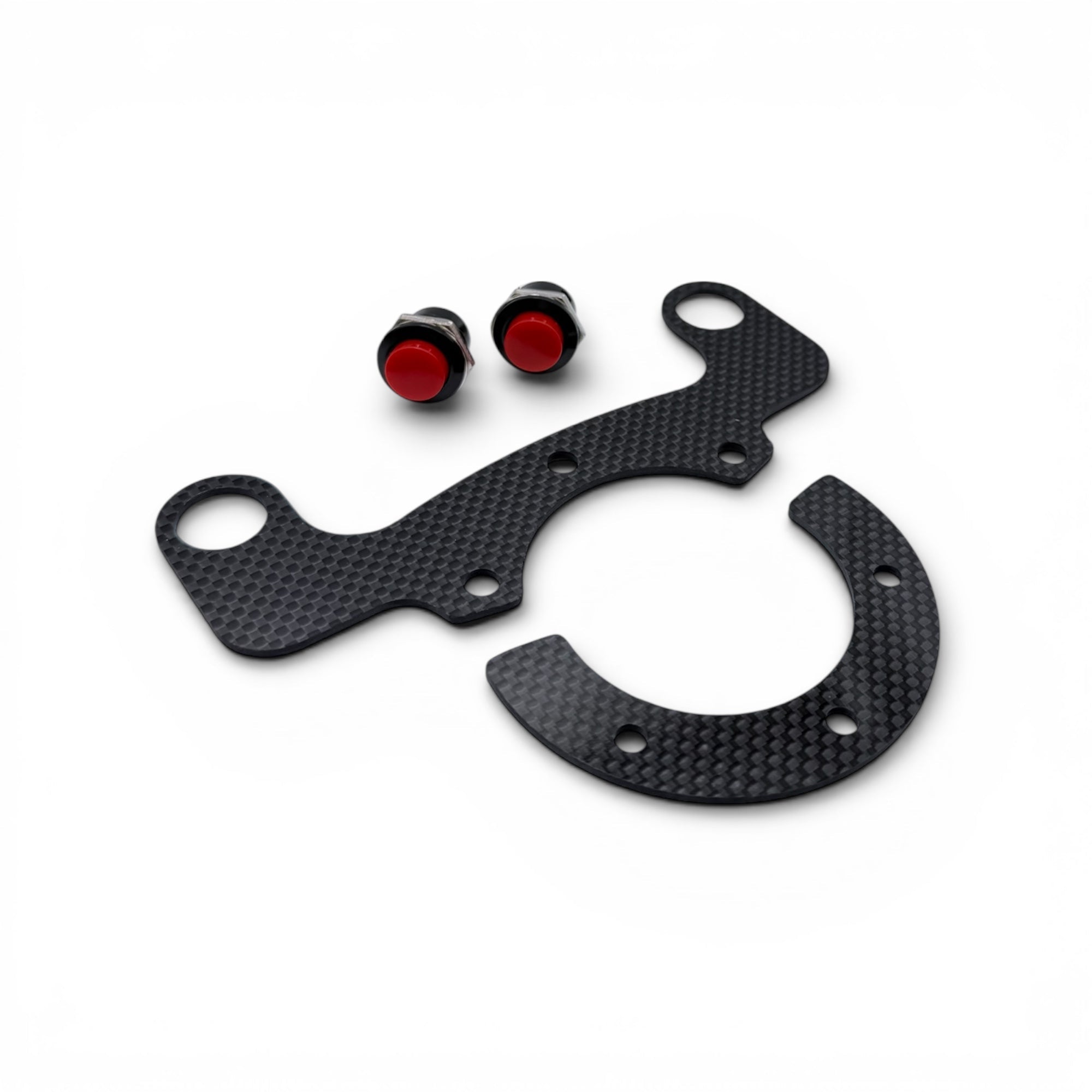 Lenkrad Schalterplatte / Adapterplatte aus Carbon für Motorsportlenkräder - WEHRAN MOTORSPORT