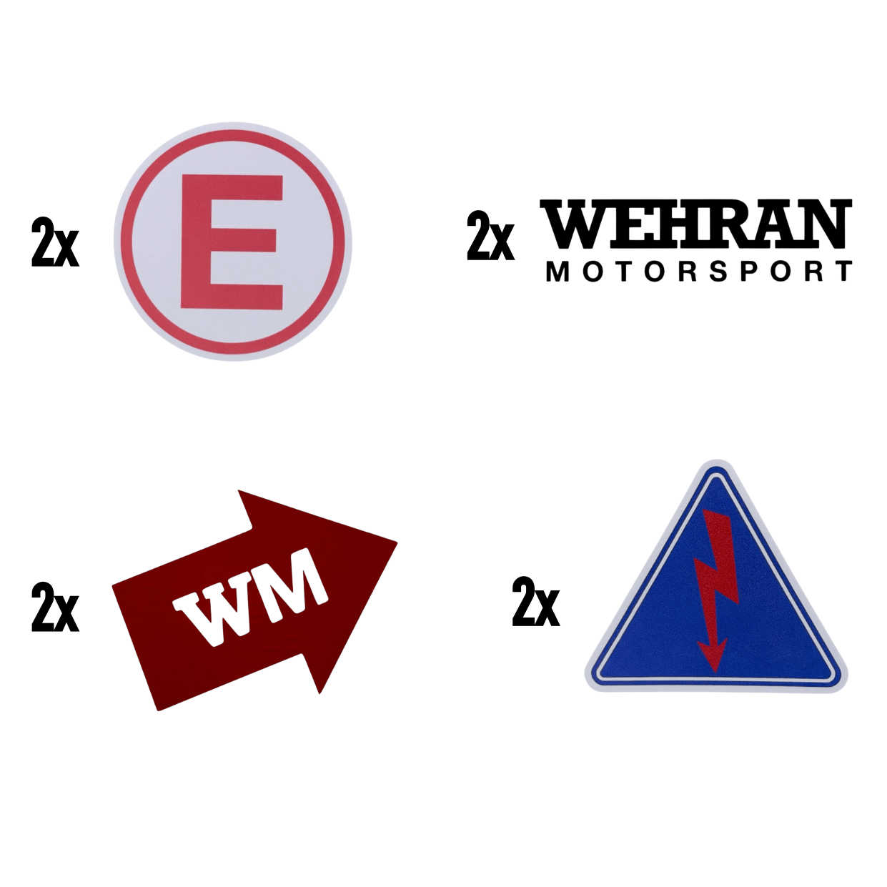 Motorsport Sticker Paket | Wehran Motorsport - WEHRAN MOTORSPORT