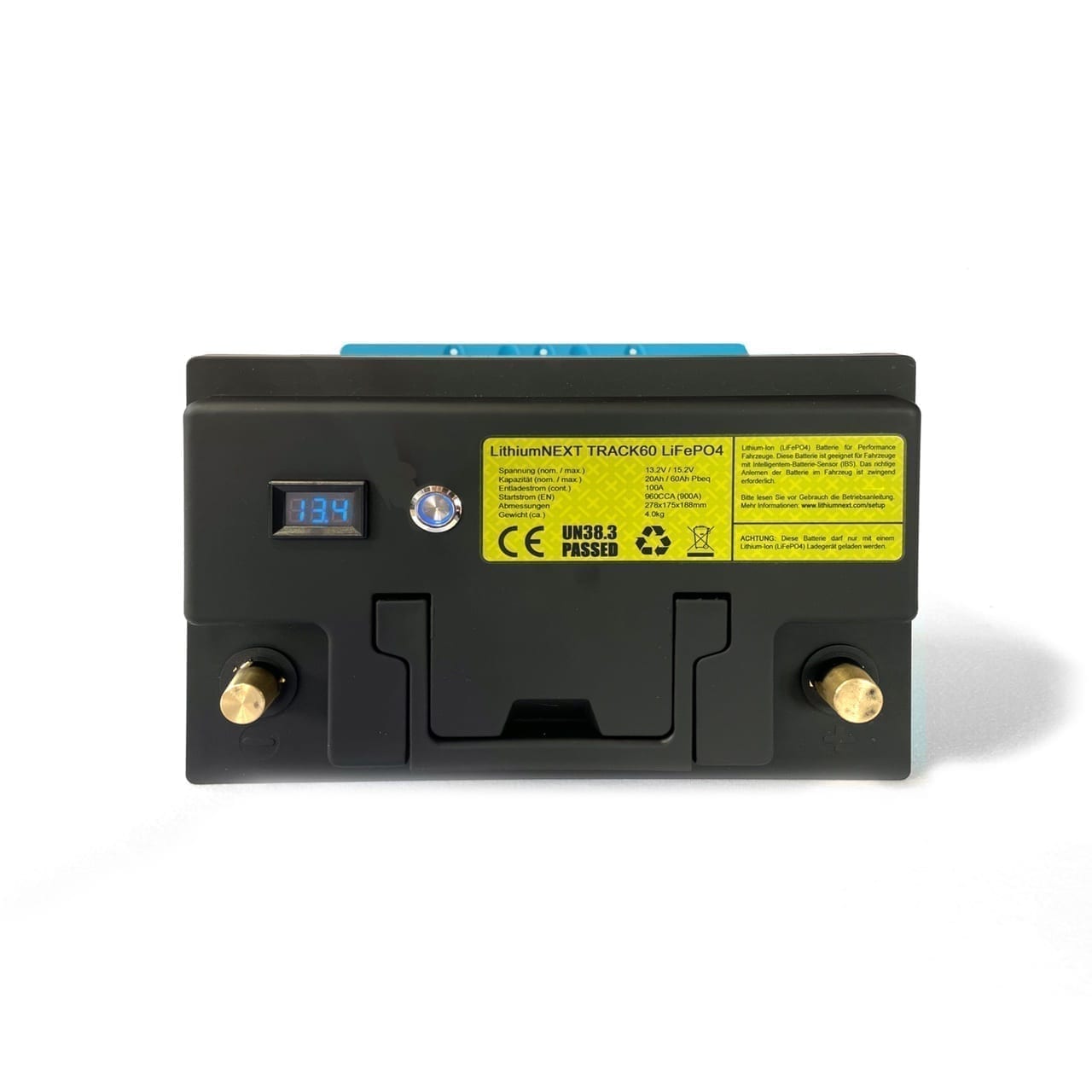 Motorsportbatterie - LithiumNEXT TRACK60 (S) Pbeq 60 Ah - WEHRAN MOTORSPORT