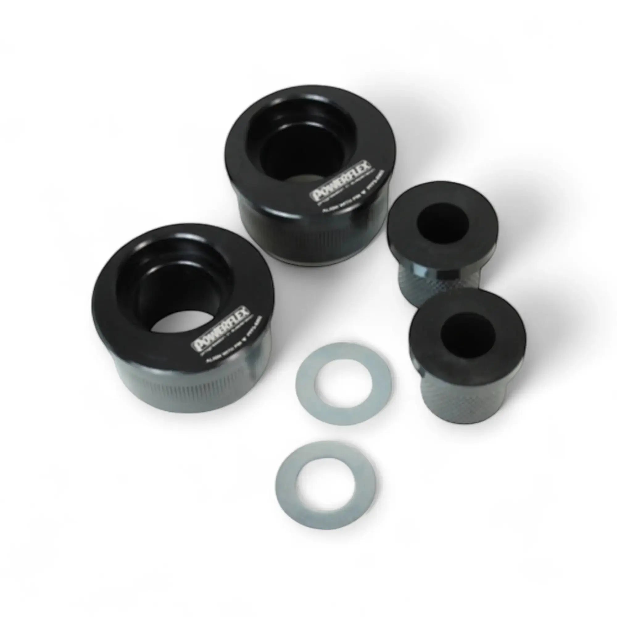 PU - Buchsen Querlenker hinten exzentrisch, mehr Nachlauf für BMW E30 inkl. M3 Powerflex - WEHRAN MOTORSPORT