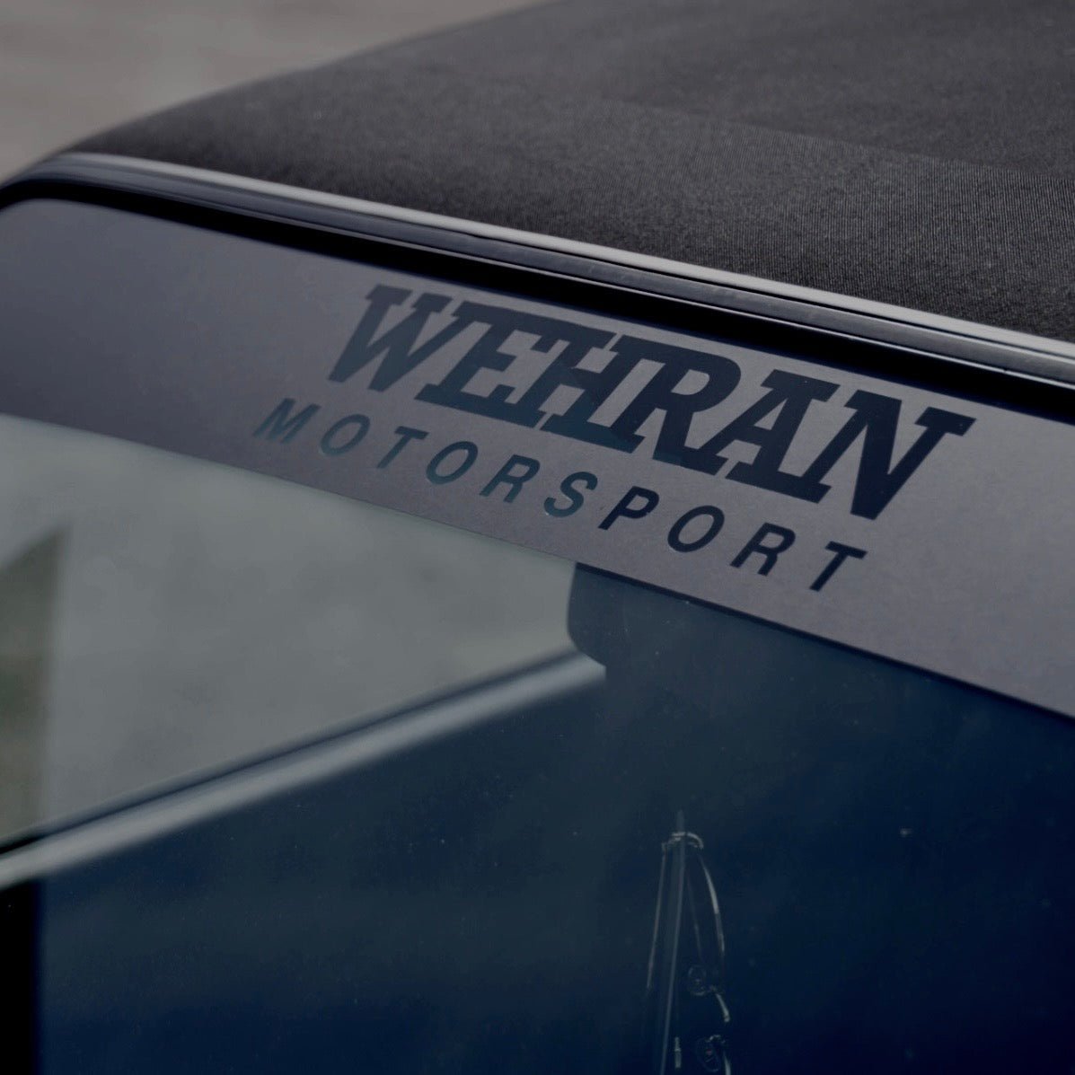 Scheibenkeil Blendkeil 3M matt schwarz | Wehran Motorsport - WEHRAN MOTORSPORT