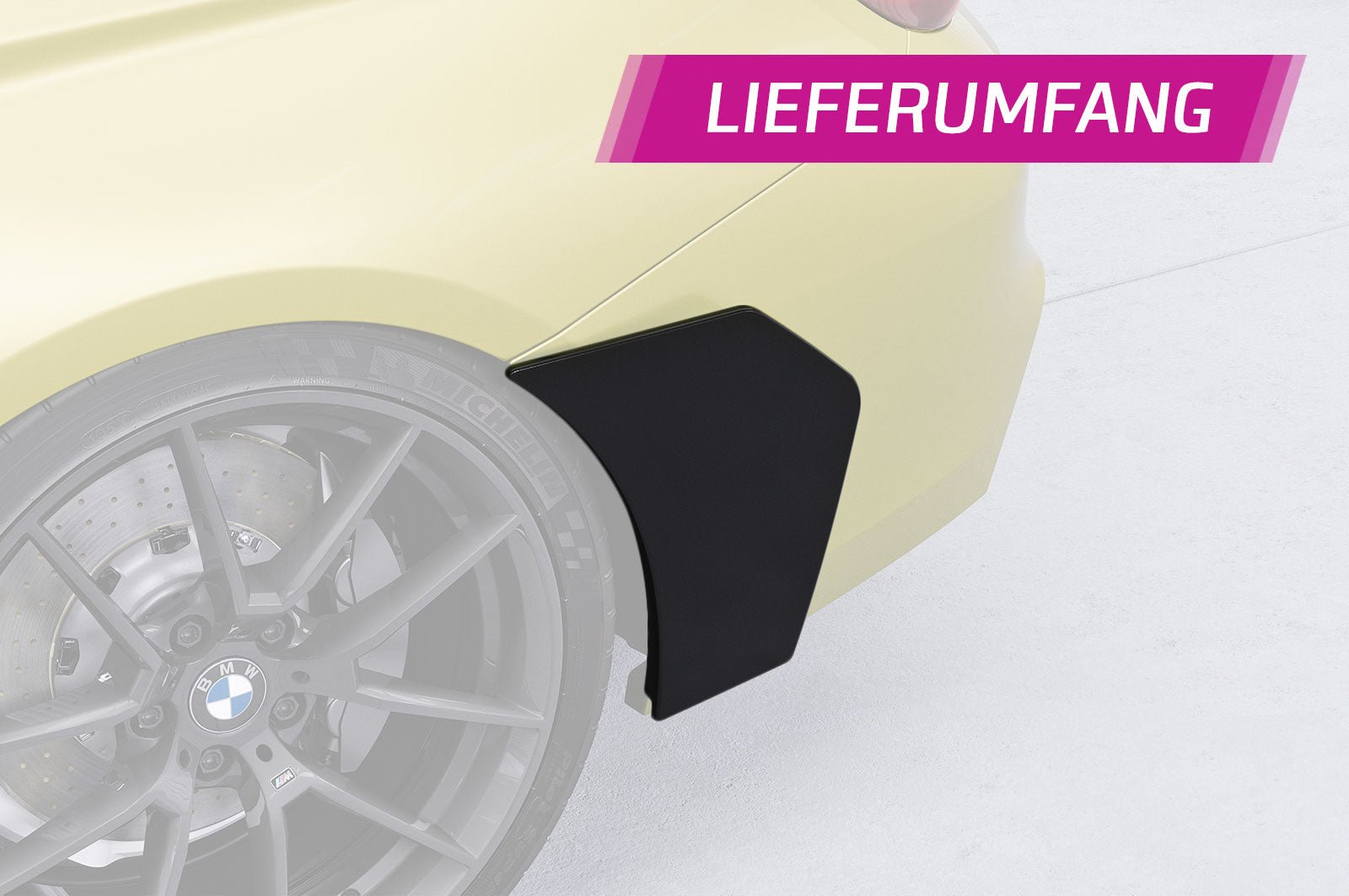 Side Blades / Heck Flaps mit ABE passend für BMW M4 F82 / F83 - WEHRAN MOTORSPORT