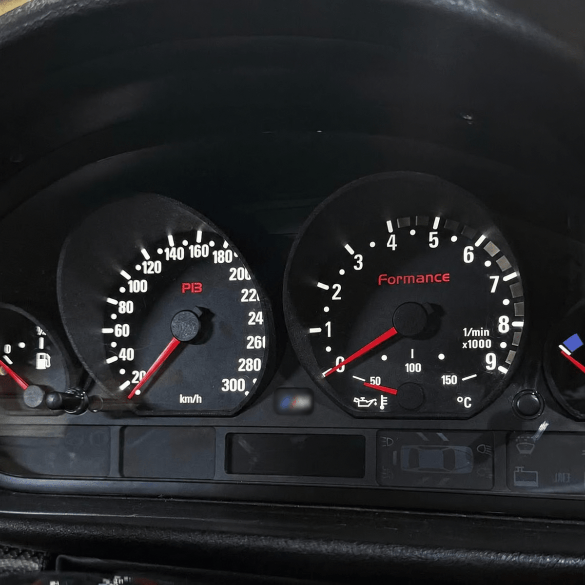 Tachoringe Racestyle ABS passend für BMW E46 - WEHRAN MOTORSPORT