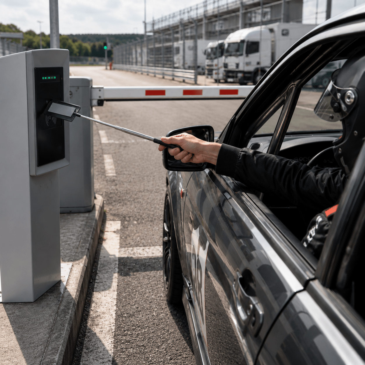 Trackday Kartenhalter für Ringcard / Motorsport-Zugangskarten | ausziehbar - WEHRAN MOTORSPORT