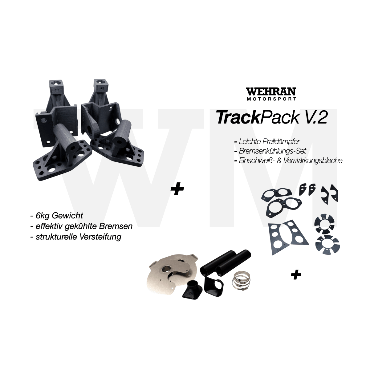 TrackPack V.2 – Bremsenkühlung, Leichtbau & Verstärkung passend für BMW E36 Tracktool Paket - WEHRAN MOTORSPORT